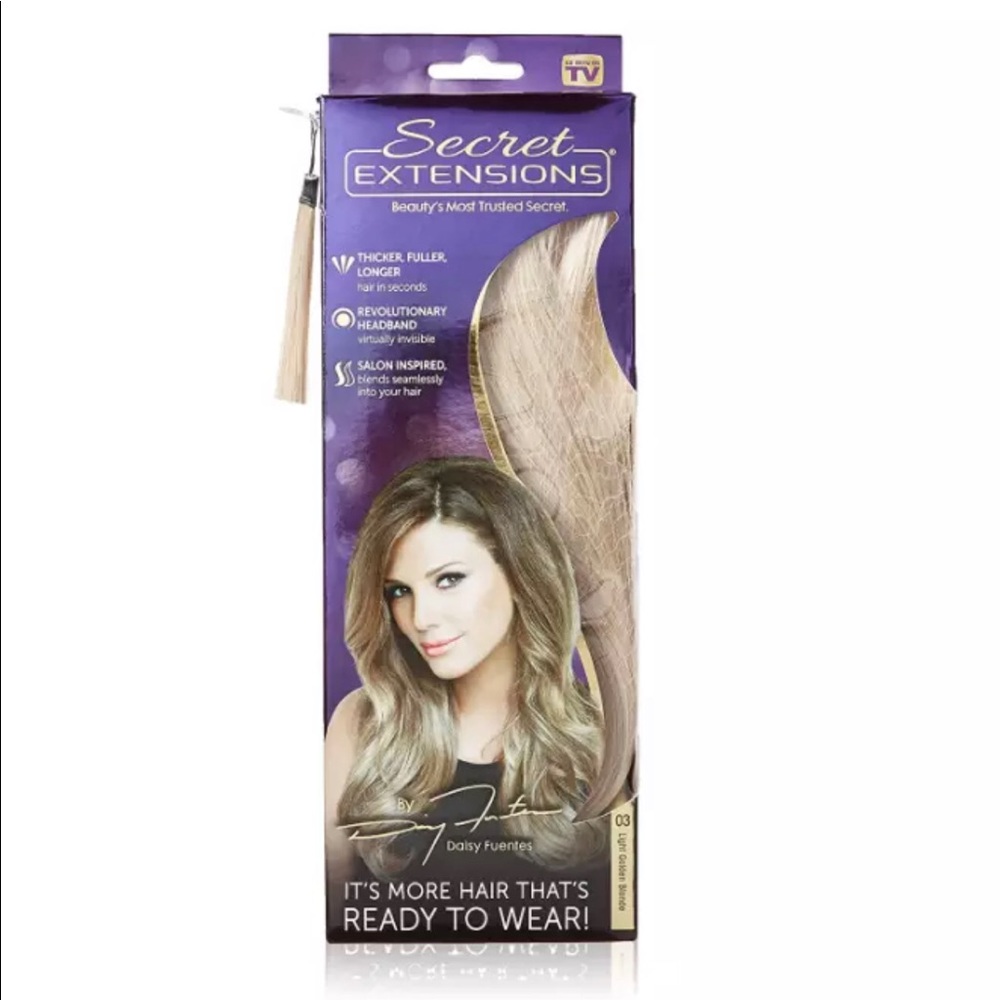 Secret Extensions Daisy Fuentes light golden blond